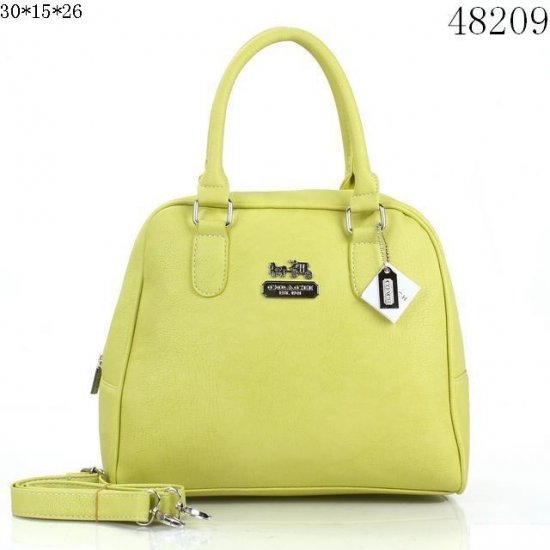 Coach Legacy Haley Medium Lemon Yellow Satchels ADH - Click Image to Close